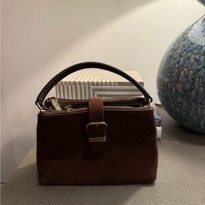 Dolce Vita Brown Mini Suede Bag